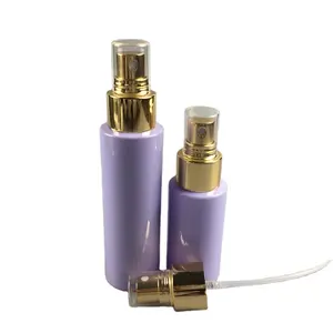 Cosmetic packaging Aluminum Collar Plastic Sprayer Head 24/410 Fine Mist Spray With PET Bottle Perfume Over Cap