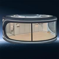 Maison capsule intelligente préfabriquée personnalisée de 1 et 2 chambres avec commande vocale AI, fenêtre panoramique et commodités complètes