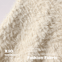 Nouveau Design Textile Double Face Sans Doublure Velours Tissé Texture Épais Chaud En Peluche Tissu Pour Vestes, Manteaux Et Pantalons Designer