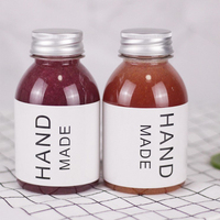 Bouteilles de jus en plastique PET rondes de 250 ml avec logo personnalisé, sans BPA, de qualité alimentaire, avec bouchon à vis en aluminium pour boissons, champagne, soda, lait, thé