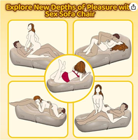 Canapé sexuel pour position G-spot, chaise de bondage gonflable automatique, jouets sexuels pour adultes pour femmes, plaisir sexuel féminin