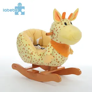Giraffa giocattolo per bambini bambini equilibrio esterno in legno cavallo a dondolo prezzo competitivo Trendy simpatico animale 7-10 giorni HY1720006 60x35x50 Eco