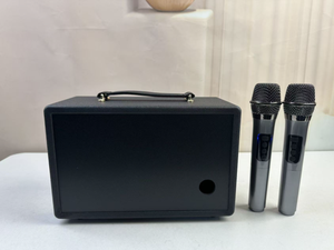 Microfono Karaoke Wireless <span class=keywords><strong>con</strong></span> Altoparlante in Legno per Feste all'Aperto, Ricaricabile V5.3 per Computer, Fornitura Diretta dalla Fabbrica - Product Image 6