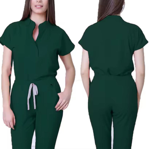 <span class=keywords><strong>Scrub</strong></span> medico all'ingrosso grigio anatomico manica corta da donna set di <span class=keywords><strong>Scrub</strong></span> medico della clinica odontoiatrica medici vestiti chirurgici - Product Image 5