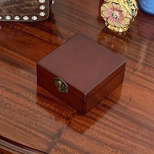 Wooden <b>Portable</b> Jewelry Box Rectangle With <b>Lock</b> For Earrings Necklaces Rings Bracelets Desktop Storage - Product Image 2