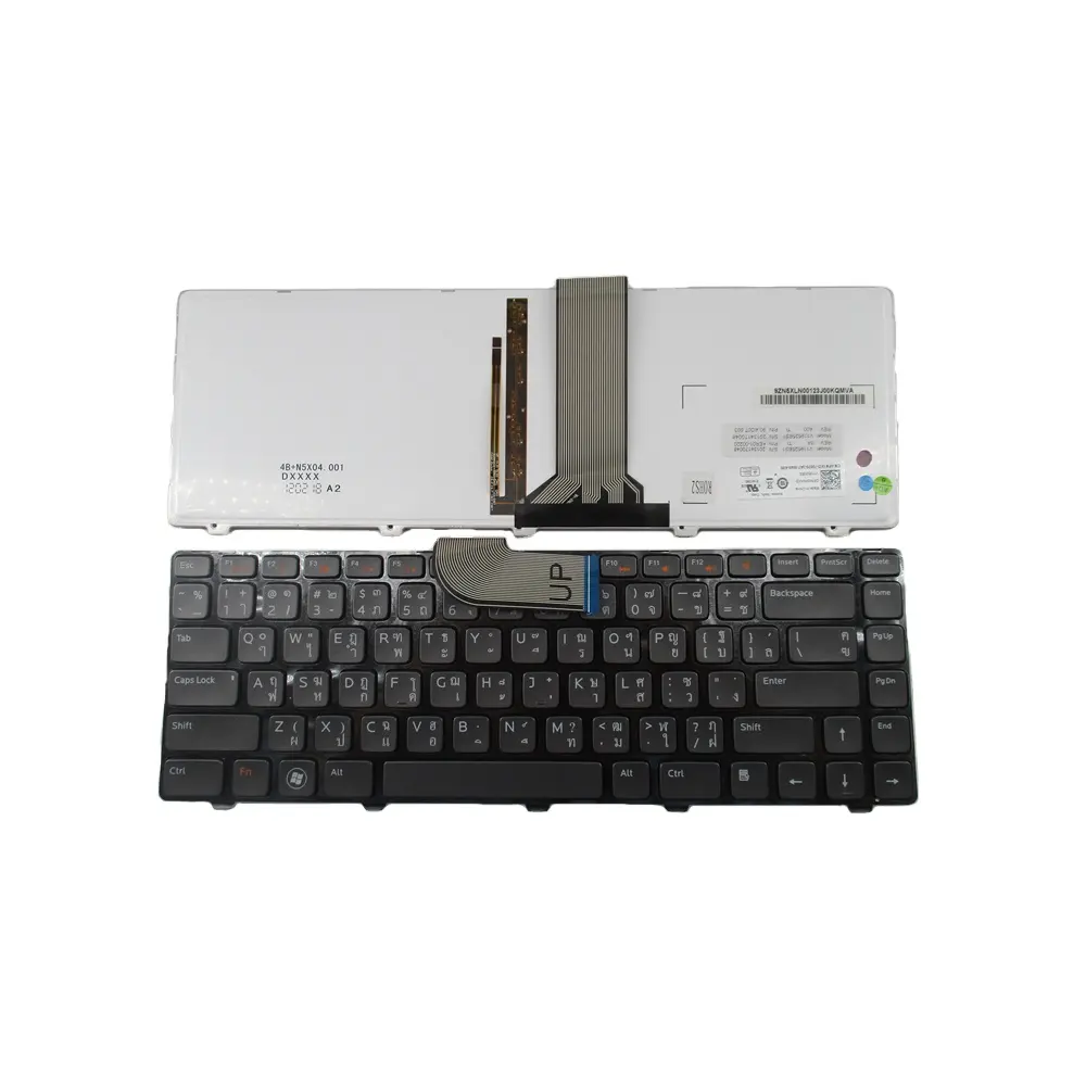 Genuine new laptop keyboard for dell inspiron 14r n4050 m4040 n4110 n4120 m4110 15r n5040 n5050 us layout black