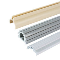 Profils de rail coulissant pour rideaux de fenêtre en PVC rigide, durables, écologiques, au design moderne, fabriqués par extrusion