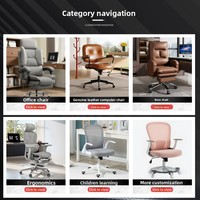 Chaise de bureau ergonomique en PVC avec cadre en bois, vérin à gaz et pivotant pour un confort prolongé et un design e-sport