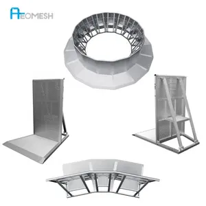 AEOMESH Made In Guangzhou Metal Events Concert Barrier Fencing Aluminium Barrier Flood Gate Factory Price Stage Barrier