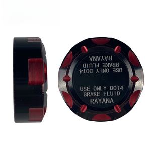 Piezas de Modificación para Motocicletas: Bomba de Freno de Empuje Directo RAYANA con Tapa de Aluminio Bicolor y Vaso de Aceite Transparente de Aleación de Aluminio CNC - Product Image 5