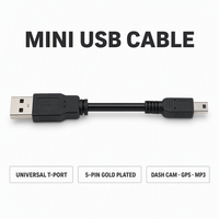 Cable USB Mini en Forma de T de 5 Pines, Directo de Fábrica al Por Mayor, Cable de Carga USB A a Mini USB con Logotipo de Marca