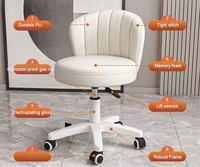 Tabouret universel Ustovian pour scooter, petit tabouret pour l'étude, chaise flexible durable pour se détendre, chaise relevable en PU avec dossier