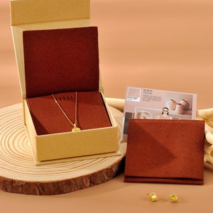 Cajas de Joyería de Papel con Cajón Magnético Personalizadas, Logotipo Impreso de Fábrica, Logotipo Personalizado, Bolsa de Microfibra para Joyería, Embalaje para Collares - Product Image 1