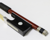 Archet de violon en bois brésilien, accessoire pour violon, poils de cheval purs, pour débutants