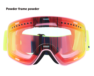 Jiepolly Logotipo de Uso y lentes de PC de Google de adulto de doble lente magnética Anti-niebla de esquí gafas nieve gafas - Product Image 2