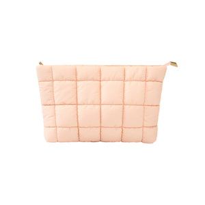 Bolsa de <span class=keywords><strong>Maquillaje</strong></span> de Nailon Acolchado a Cuadros de Gran Capacidad, Plegable, para Viajes, Artículos de Aseo y Almacenamiento al Aire Libre - Product Image 1