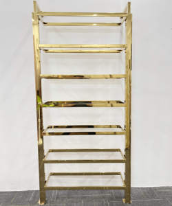 Commercial Shelving and Industrial <strong>Racking</strong> <strong>Solutions</strong> Adjustable Height Rectangular Stainless Steel Tubing hang Rail Upright - Product Image 1