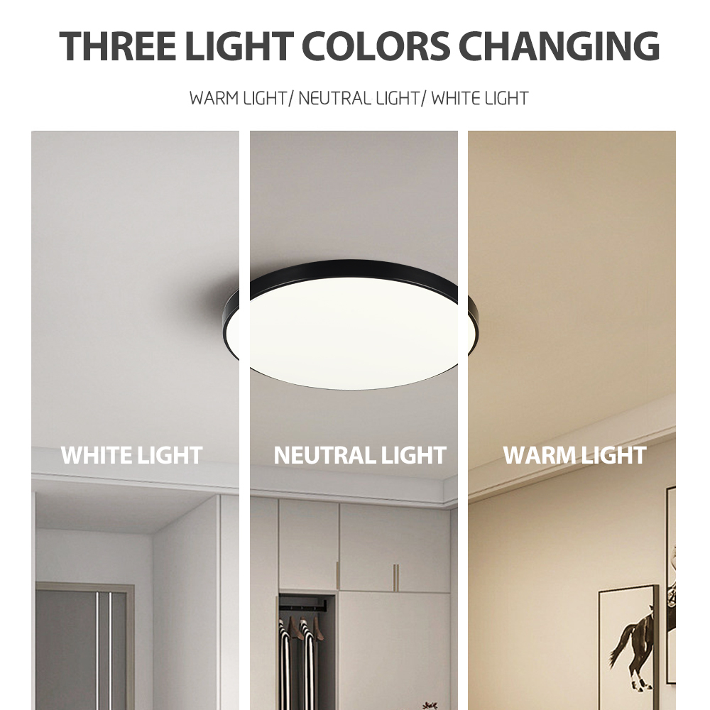 Modern Indoor Ceiling Light Easy Installation Livingroom Indoor Home Decor Panel Office Light AC220V 72W 90W 3 Colors 37CM 47CM · image 3