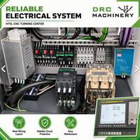 Nouveau tour numérique automatique CNC HT5L - Centre de tournage à banc plat robuste, système Fanuc, 2 axes, haute précision, double broche GSK, 380V