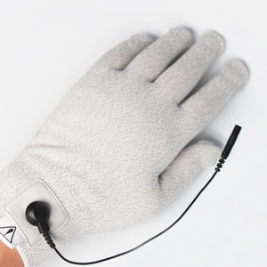 ROOVJOY guanti da massaggio conduttivi bianchi con tecnologia <span class=keywords><strong>EMS</strong></span> per alleviare il dolore alla mano e elettroterapia macchina decine/<span class=keywords><strong>EMS</strong></span> - Product Image 6