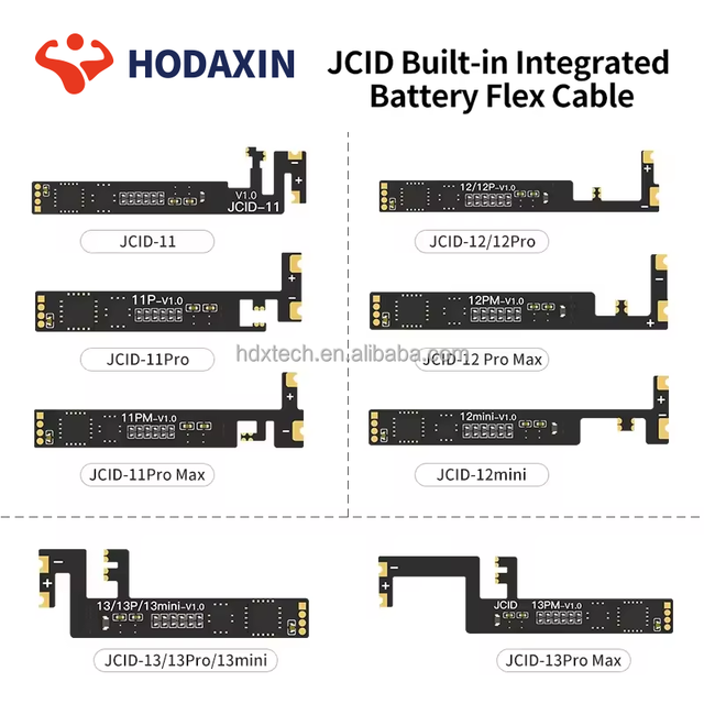 JCID FPC Built-in Battery Flex for iPhone Battery Repair Flex JC V1S V1SE Original Cable Replacement