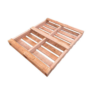 Palettes en bois personnalisables à double entrée, 1200 mm, en sapin et pin, pour le stockage de marchandises logistiques - Product Image 2