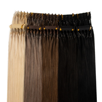 Nouvelles extensions de cheveux russes brutes de 2e génération 6D, 100% cheveux humains naturels, extensions de cheveux 6D de deuxième génération