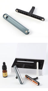 Diffuseur d'air de voiture solaire en alliage d'aluminium de luxe moderne, clip de ventilation personnalisé, <span class=keywords><strong>parfum</strong></span> de haute qualité longue durée - Product Image 5