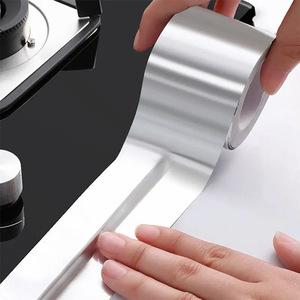 High Temperature Aluminum Foil Tape 0.6mm Thick Waterproof Oil Proof For Kitchen Stove Sink - Product Image 1