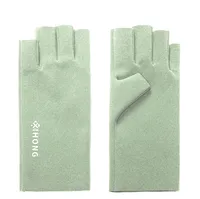Manucure Art Gant UV Anti Radiation Protection Bijoux Gants Pour Gel Nail LED Demi Doigt Protecteur Ongles Gants