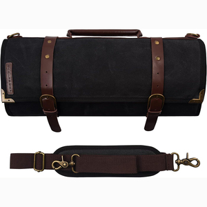 Free sample Hot Sale Durable Knife Case Canvas Chef Knife <b>Roll</b> <b>Bag</b> Chef <b>Bag</b> With Handle or Shoulder Strap Knife <b>Roll</b> <b>Bag</b> - Product Image 2