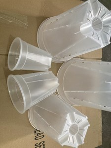 Jardinière en plastique avec trous <span class=keywords><strong>de</strong></span> drainage pour plantes d'intérieur, pots <span class=keywords><strong>de</strong></span> fleurs transparents, pots d'orchidées pour le <span class=keywords><strong>rempotage</strong></span> - Product Image 6