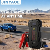 Démarreur de batterie haute puissance à super condensateur 20000mAh portable pour voiture, camion, moto avec lumière d'urgence LED