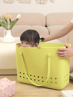 Sac à provisions Xl en silicone en forme de Eva de plage imperméable à l'eau de Offre Spéciale logo personnalisé vente en gros sac à main d'été sac en caoutchouc