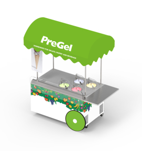 MILES Outdoor Street Miles Food Truck Galaxy Pro V4C Freezer Showcase Gelato Ice Cream Cart All in One Machine Like Mobile Shop - Product Image 2