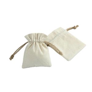 Bolsas de algodón natural biodegradables con cordón, bolsas duraderas de lona de algodón con cordón para proteger contra el polvo - Product Image 3