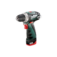 Perceuse-visseuse sans fil Metabo Powermaxx Bs Basic 12V à vitesse variable réversible sans clé, couple maximal de 20 Nm pour percer et visser