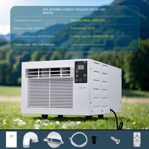 เครื่องปรับอากาศแบบพกพาขนาดเล็กกลางแจ้ง1900BTU ติดตั้งฟรีคอมเพรสเซอร์ทำความเย็นมือถือ<span class=keywords><strong>มุ้ง</strong></span>กันยุง - Product Image 2