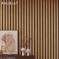Marque CE FSC mdf Panneau insonorisant panneau acoustique panneau mural en bois pour mur intérieur panneaux muraux acoustiques décoratifs