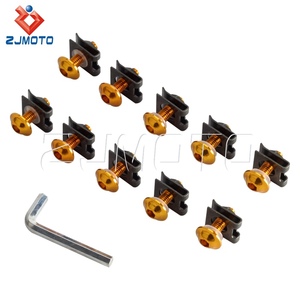 รถจักรยานยนต์แฟริ่งกระจก6X20mm สลักเกลียวสกรูยึดคลิปสำหรับยามาฮ่า - Product Image 5