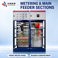 Armoire de distribution d'alimentation entrante GGD 1500A 380V 8 prises, ensemble complet pour atelier industriel avec barre omnibus et boîtier métallique