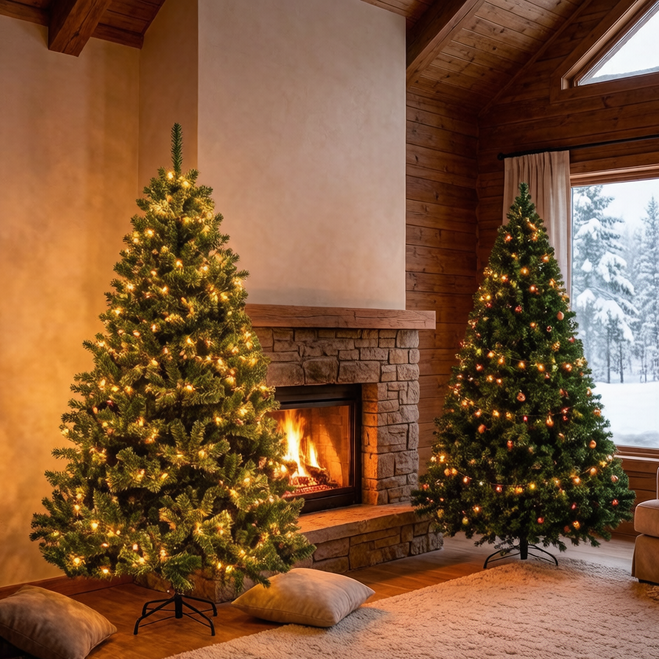 Premium Eco-Friendly Handmade Unlit Hinged Full Pine Dense Branches Realistic PVC Artificial Christmas Tree Decoration Tabletop · image 2