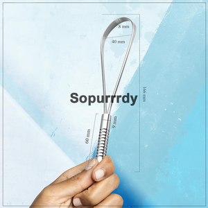 Raspador de Lengua con Logotipo Personalizado, Cepillo de Lengua 100% de Acero Inoxidable para el Mal Aliento, Fácil de Usar, Herramienta de Limpieza Bucal para el Cuidado de la Lengua - Product Image 2