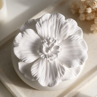 Diffuseur de parfum d'ambiance 100 ml en céramique, plâtre aromatique parfumé, fleur en porcelaine faite à la main, diffuseur à bâtonnets d'huiles essentielles