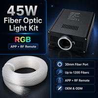 Kit de plafonnier à fibres optiques 1200 fibres 45W avec moteur LED RGB, application et télécommande RF