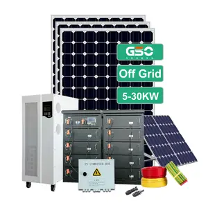 20kw 30kw 50kw Sistema fotovoltaico de montaje en tierra completo Energía de panel solar para almacenamiento de energía en el hogar Sistema de energía solar