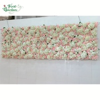 Pesta Bunga Merah Muda Hydrangea Dinding Bunga Putih Pemandangan Pernikahan Hotel Restoran Perusahaan Salon Kecantikan Toko Pernikahan Pacar