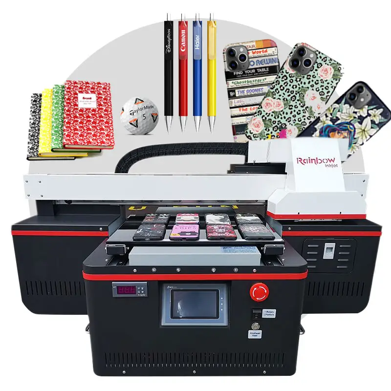 A3 Rainbow 4030 uv led desktop printer pvc logo machine smart color printer with TX800 print head 2880 dpi Hot Sale in U.S.