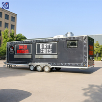 Remorque alimentaire commerciale, camion de restauration mobile avec cuisine complète, restaurant de hot-dogs, chariot de vente de glaces et pizzas, USA