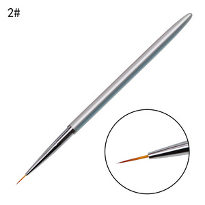 Ensemble de stylos de peinture pour nail art, style classique, pinceau en nylon, liner, forme de poils, manche en plastique durable, outil de manucure pour salon de nail art - Product Image 3